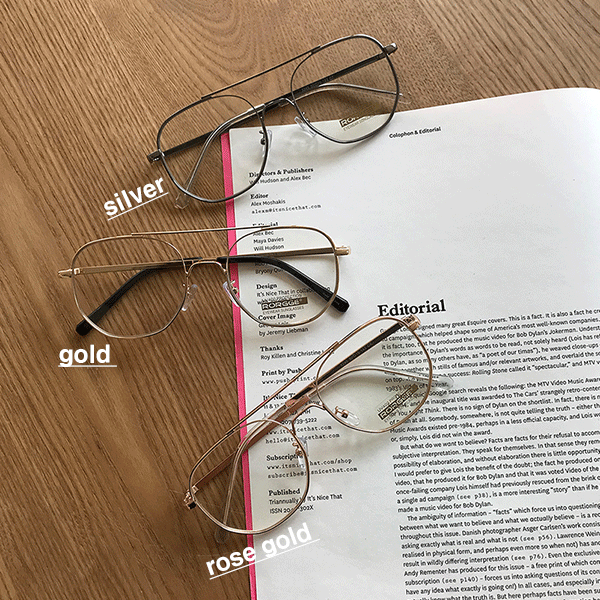 투브릿지 메탈 안경 - Glasses