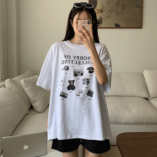 [무료배송]하비 박시핏 반팔 티셔츠 - t